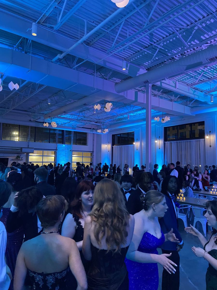 Porter Ridge High School prom at PINE, the whole hall in ATG uplighting
