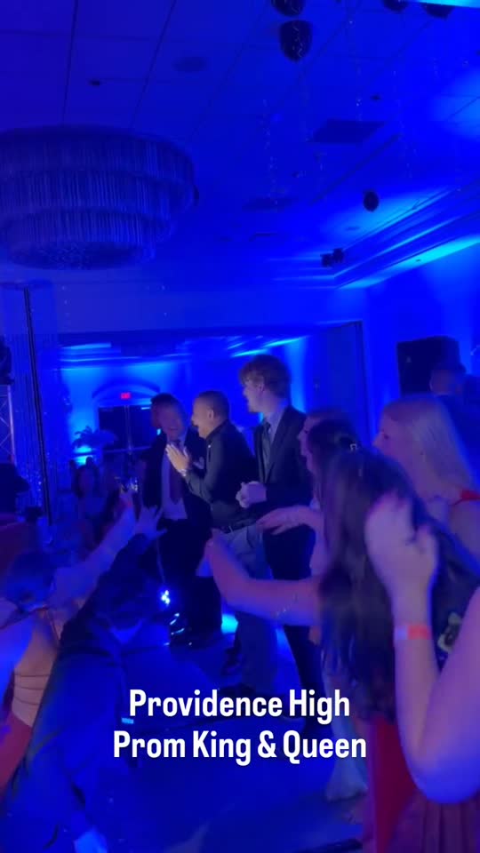 Prom king and queen crowning at Charlotte Marriott City Center