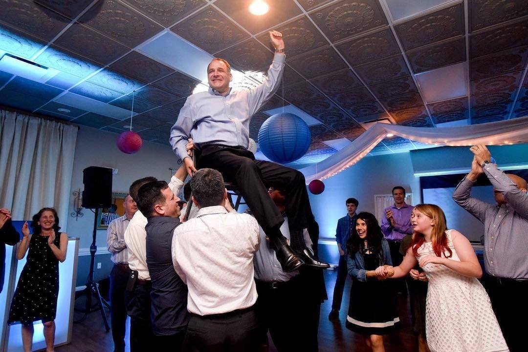 Bar Mitzvah hora at South Charlotte Banquet Center