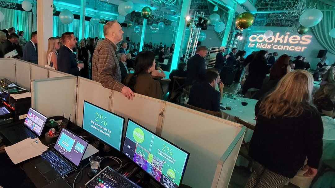 Cookies for Kids’ Cancer event at The Casey: ATG LED walls, stage and lighting