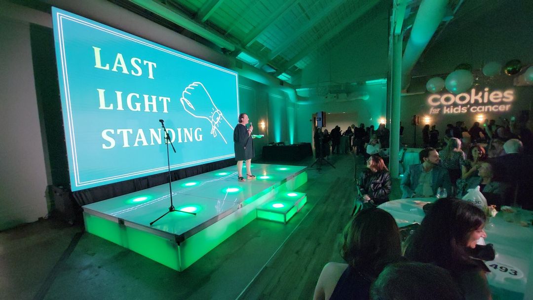 Cookies for Kids’ Cancer event at The Casey: ATG LED walls, stage and lighting