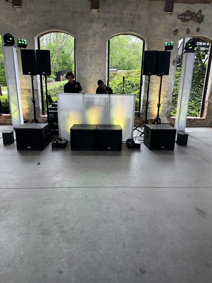 ATG staging and lighting set before doors open