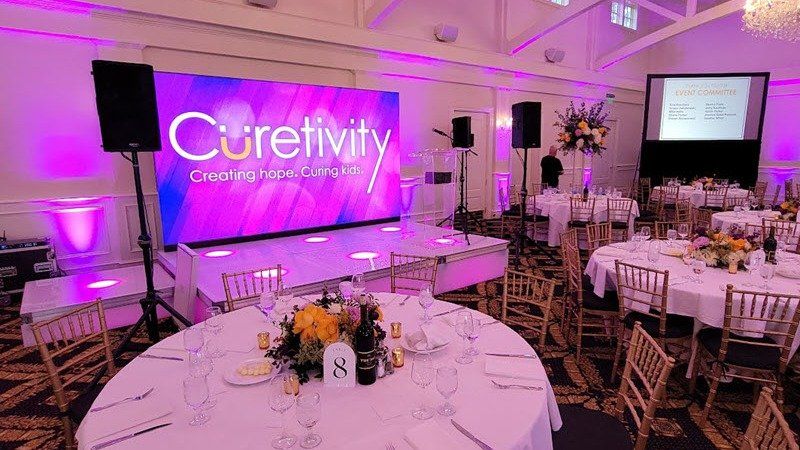 Curetivity Foundation gala at Trump National: ATG video wall and LED staging