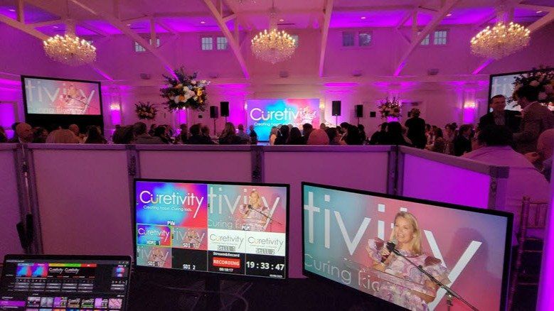 Curetivity Foundation gala room by ATG at Trump National