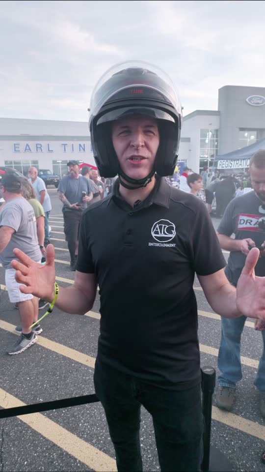 Dealership drift event: sound, DJ and announcements for the crowd