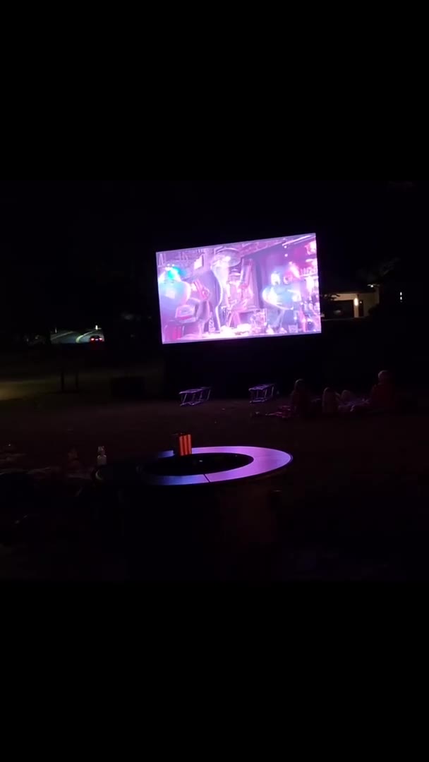 Outdoor movie screening at Trump National Golf Club