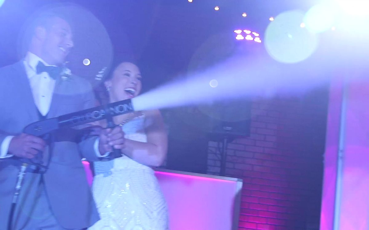Cool Burst Blast (CO2) fired over the dance floor at an ATG event