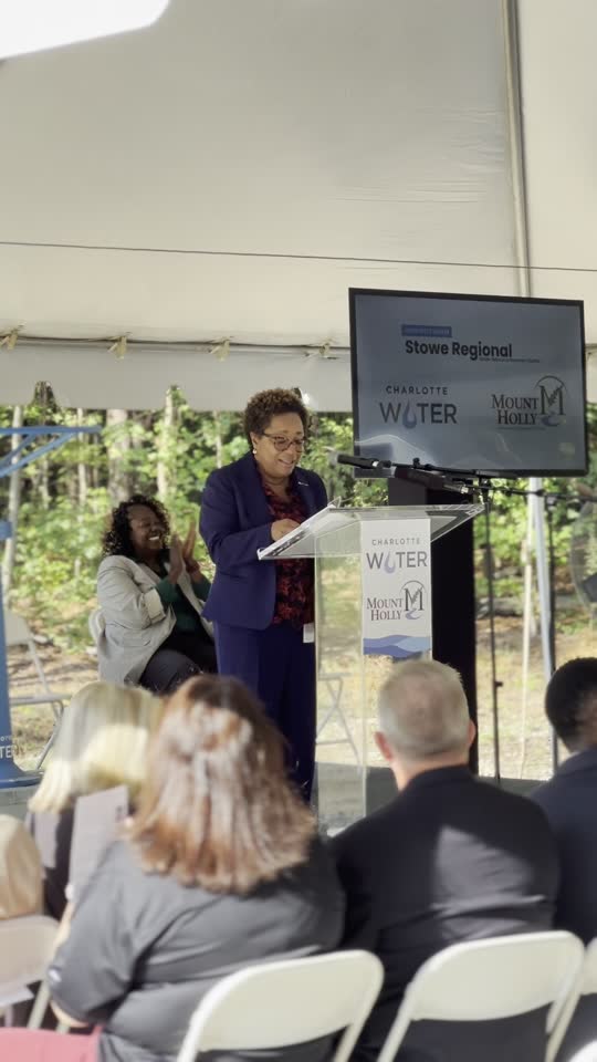 Town commissioning ceremony in Mount Holly: sound, mics and TVs