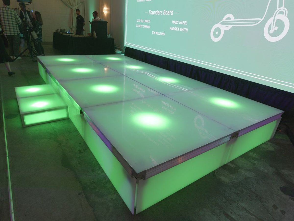 Staging: White, Black & LED