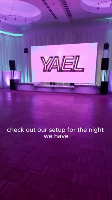 LED dance boxes and a video wall