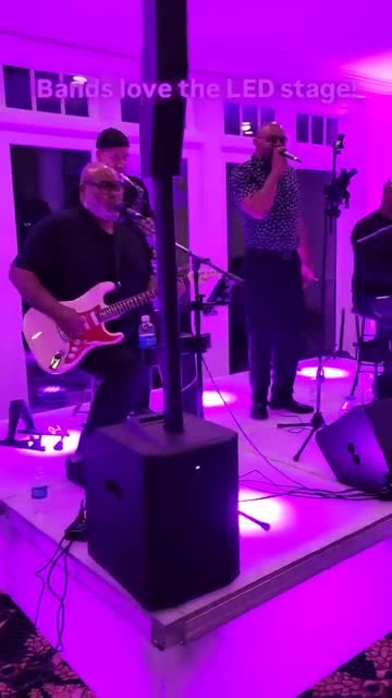 Live band on ATG LED staging
