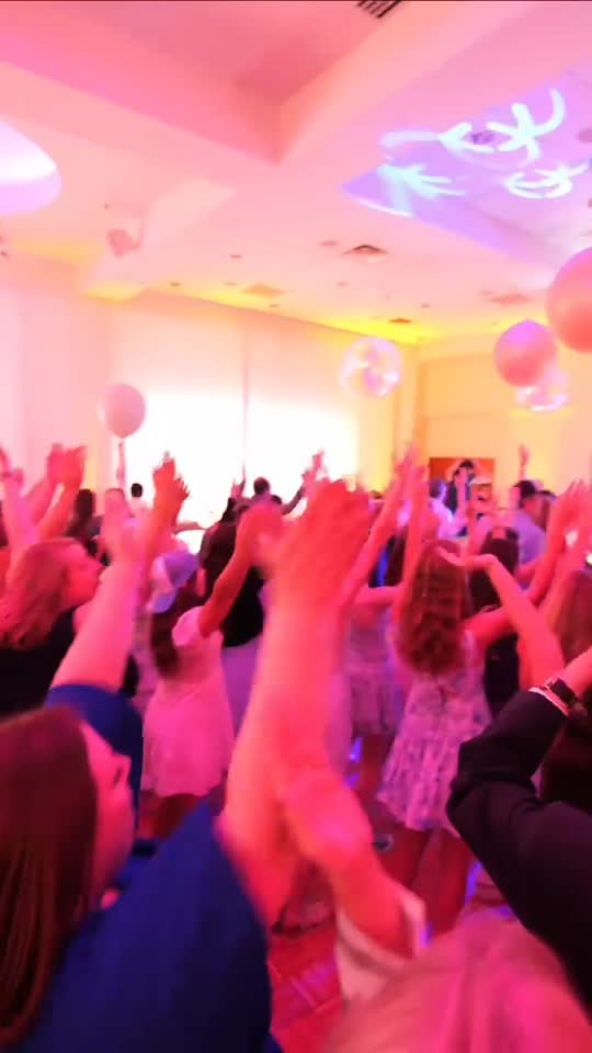 Bat Mitzvah at Temple Beth El with ATG pipe and drape, lighting and dance boxes