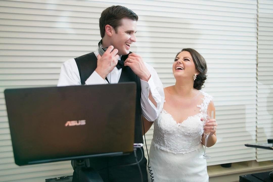 The couple takes over the ATG DJ booth at Ballantyne Country Club